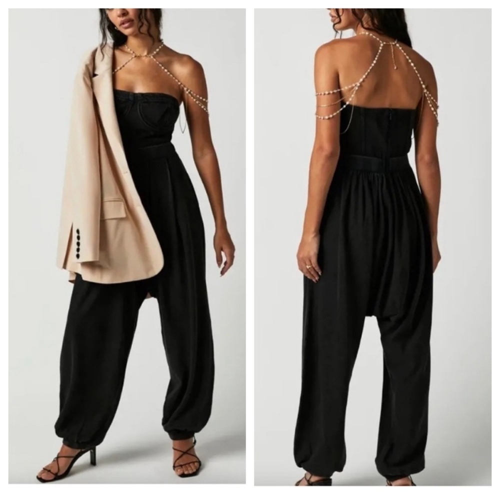 Free People Black Jumpsuit
